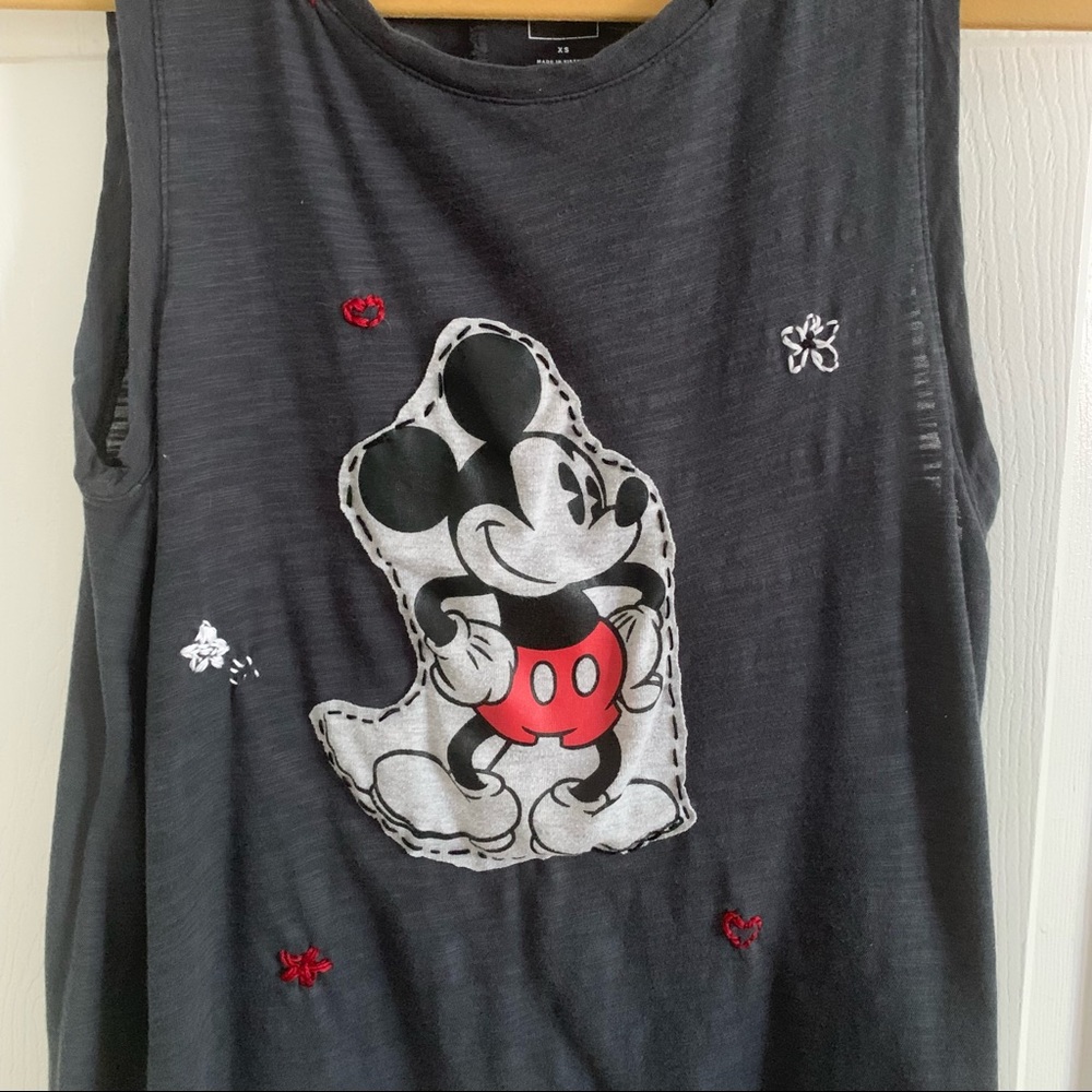 Embroidered Mickey Mouse Tank